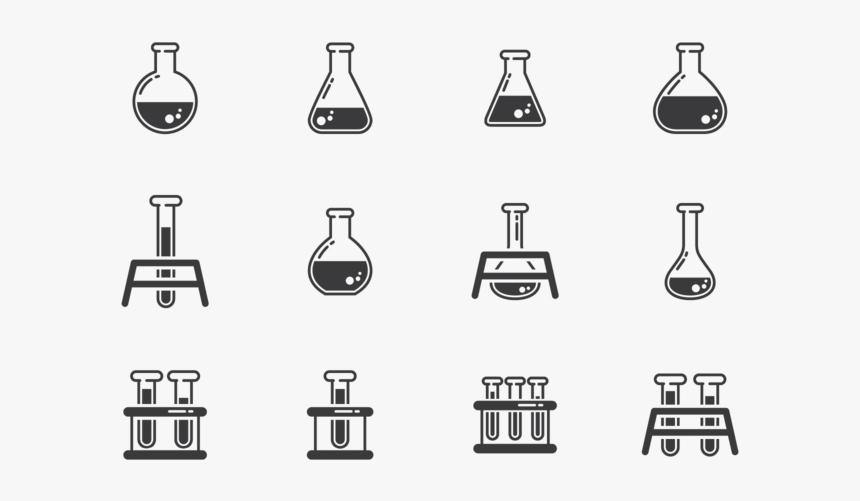 Erlenmeyer Icons Vector - Florence Flask Laboratory Apparatus Drawing, HD Png Download, Free Download