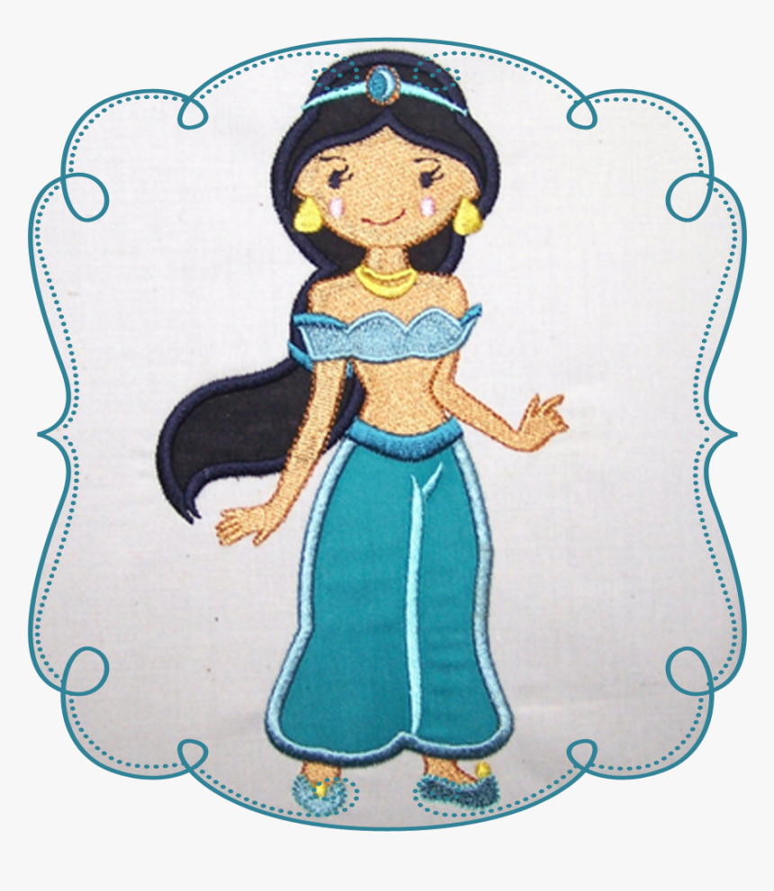 Princess Jaslin - Hand Embroidery Cartoon Designs, HD Png Download, Free Download