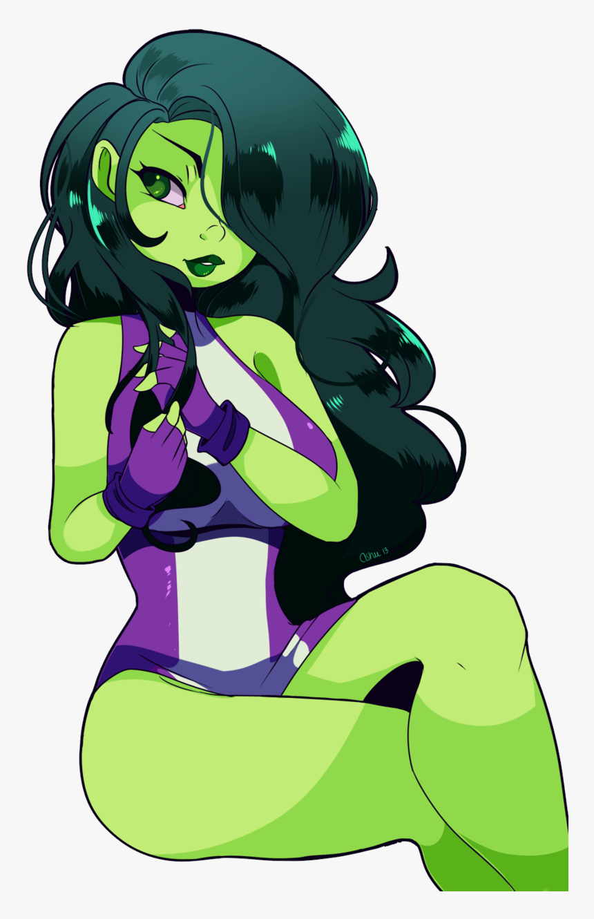 Женщина Халк Арт , Png Download - Transformation She Hulk Fan Art, Transparent Png, Free Download