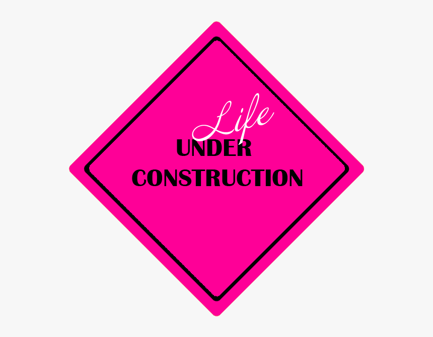 Pink Under Construction Sign, HD Png Download, Free Download