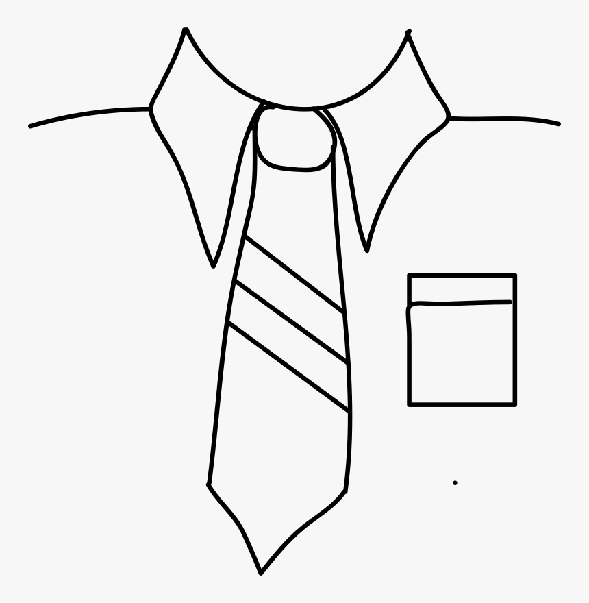 Collection Of Shirt - Clip Art Black And White Tie, HD Png Download, Free Download