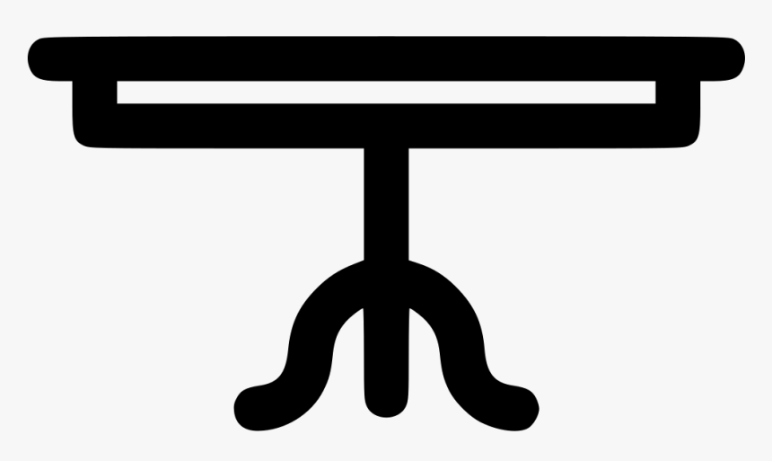 Single Legged Dining Table - Dining Table Symbol Png, Transparent Png, Free Download