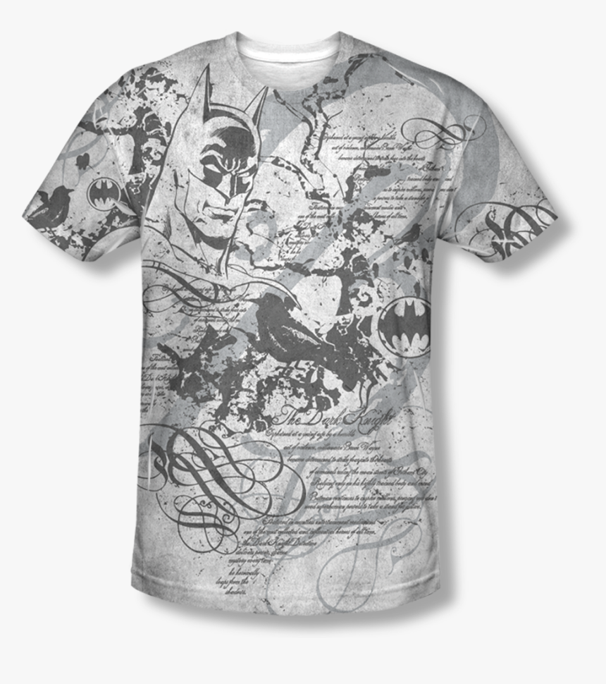 Batman™ Tale Of The Dark Knight All Over T Shirt - T-shirt, HD Png Download, Free Download