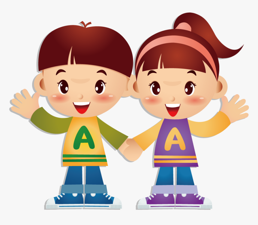 Cartoon Twin Brother Transprent Png Free Download - Boy And Girl Twins Clipart, Transparent Png, Free Download