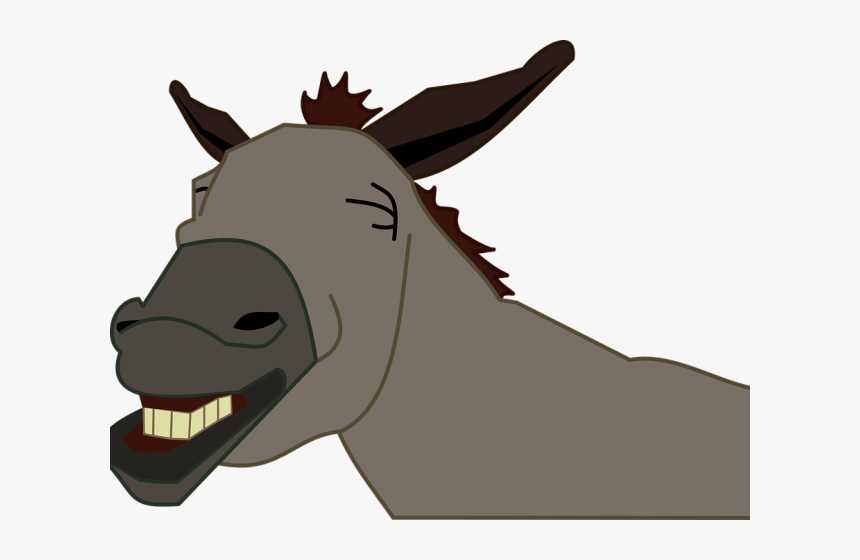 Jackass Clipart Mule Head - Cartoon Donkey Head, HD Png Download, Free Download