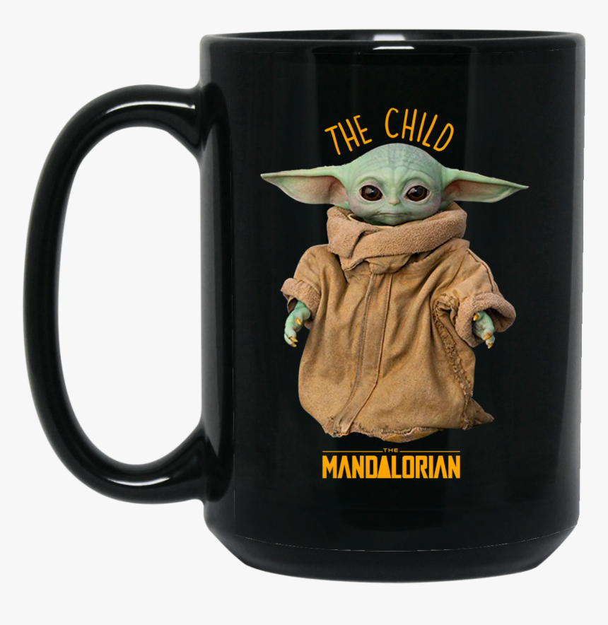 Baby Yoda Star Wars The Mandalorian The Child Mug Shirt, - Baby Yoda Coffee Mug, HD Png Download, Free Download