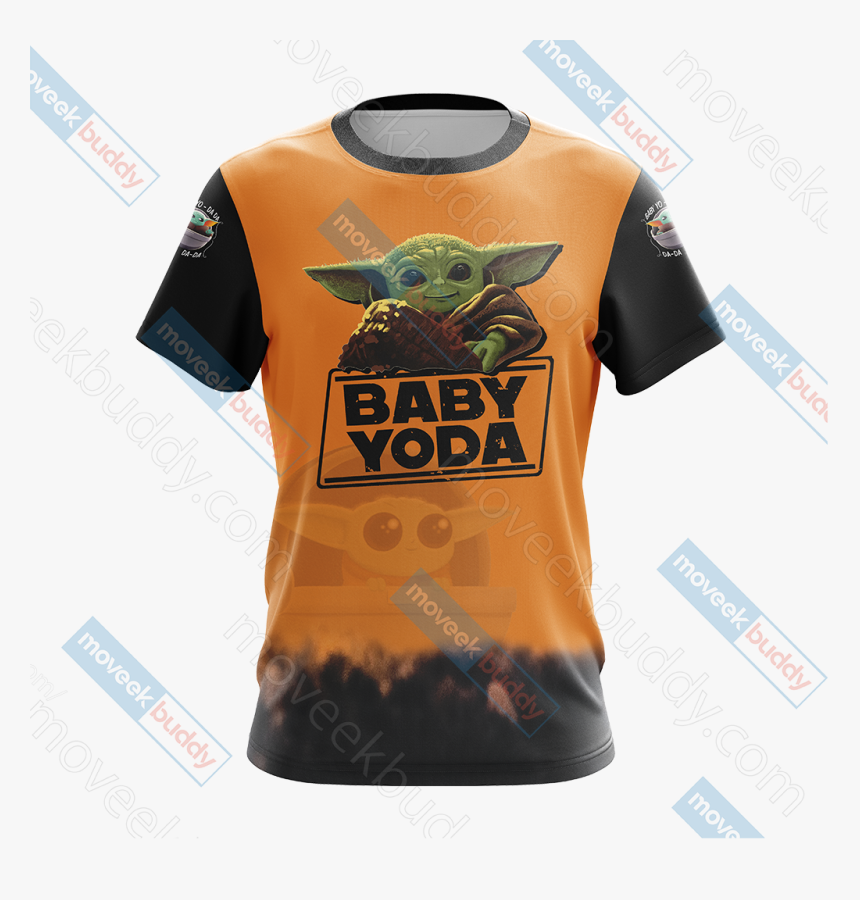 Star Wars The Mandalorian Baby Yoda Unisex 3d T-shirt - Yoda, HD Png Download, Free Download