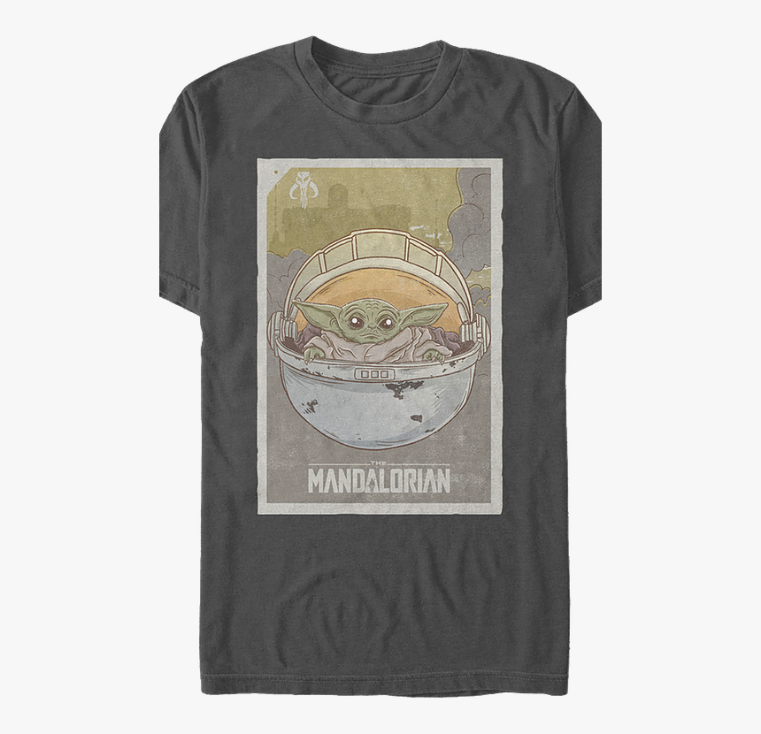 Mandalorian Baby Yoda T Shirt, HD Png Download, Free Download