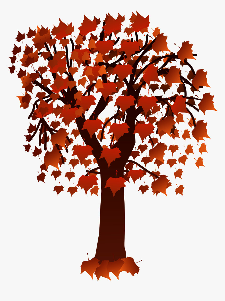 Maple Tree Clipart Free Library Maple Tree With Leaves - Canada Maple Tree Clipart, HD Png Download, Free Download