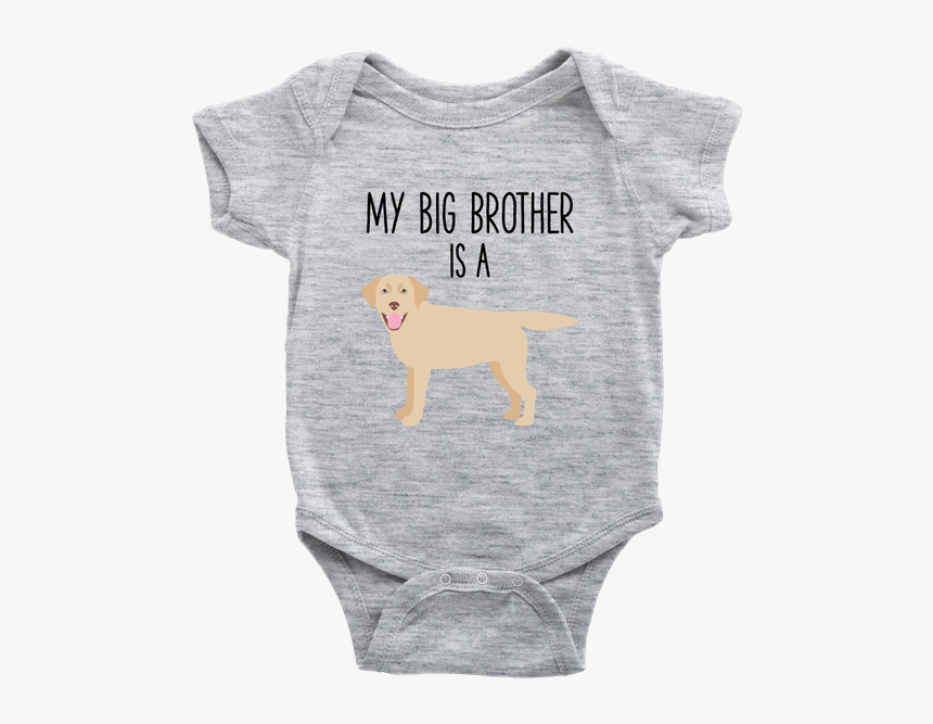 My Big Brother Is A Yellow Labrador Retriever Baby - My Big Brother Is A Lab Onesie, HD Png Download, Free Download