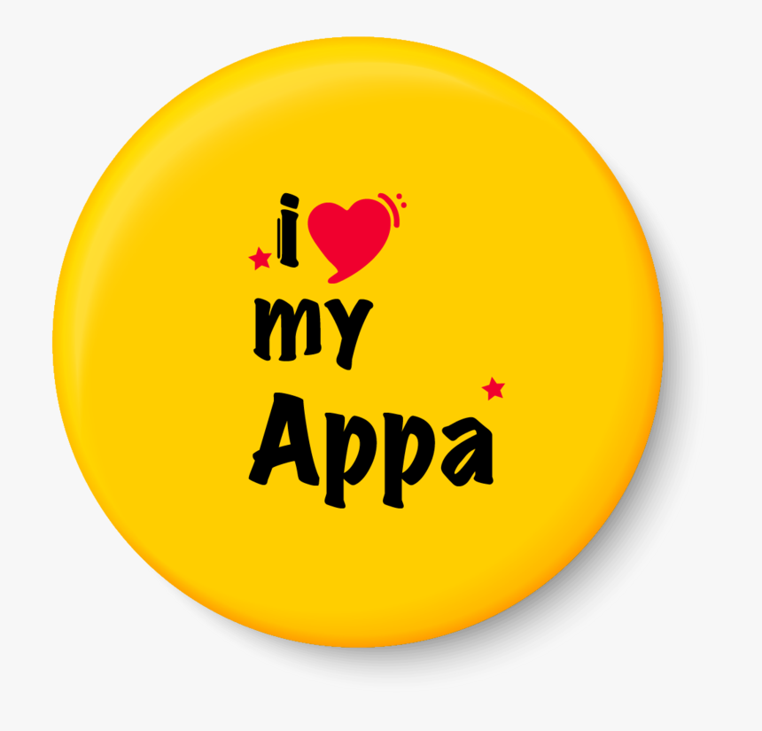 Love You Appa Images - Circle, HD Png Download, Free Download