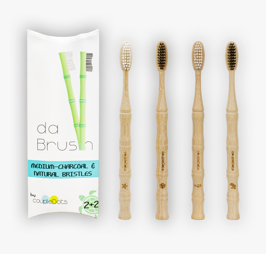 Mixed Bamboo Toothbrush Set - Toothbrush, HD Png Download, Free Download