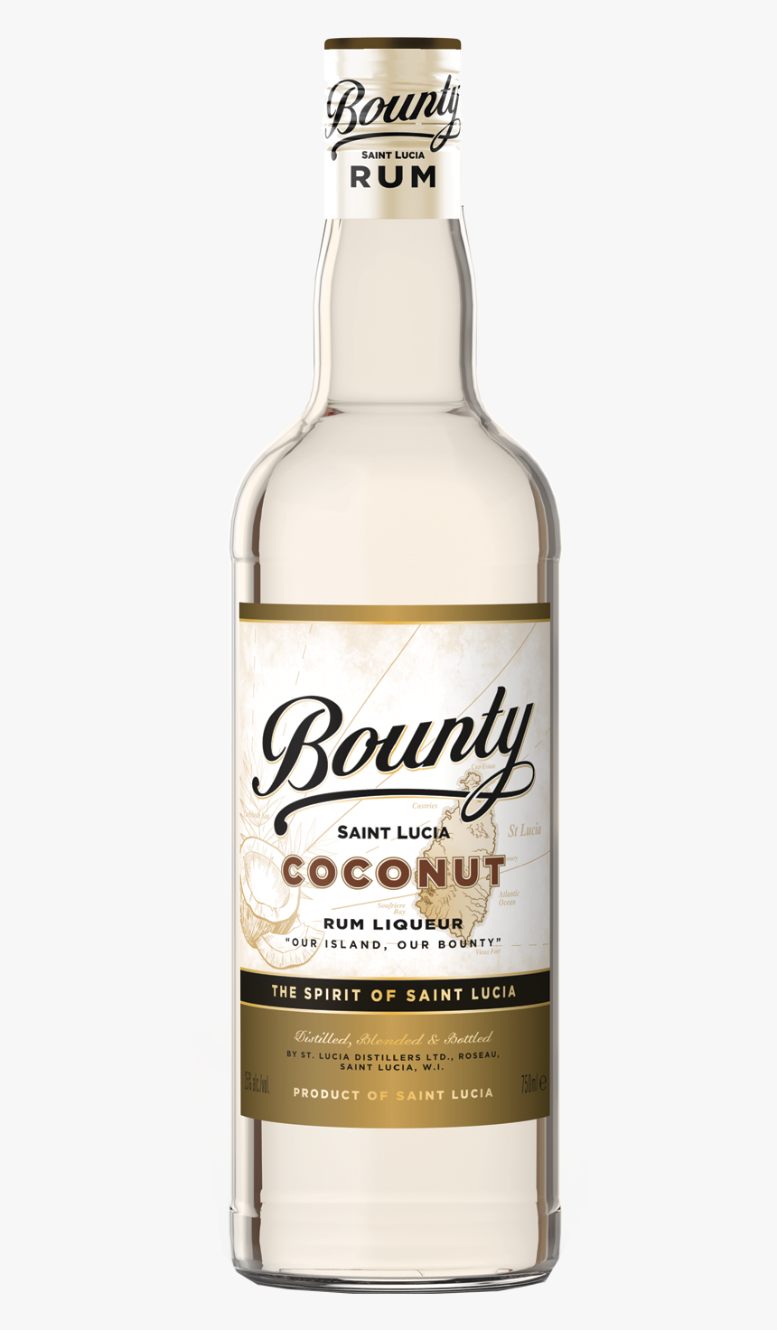 Bounty Rum Coconut St Lucia Rum - Bounty Rum, HD Png Download, Free Download