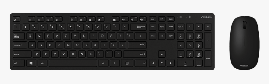 Asus W5000 Wireless Keyboard And Mouse Kit - Computer Keyboard, HD Png Download, Free Download