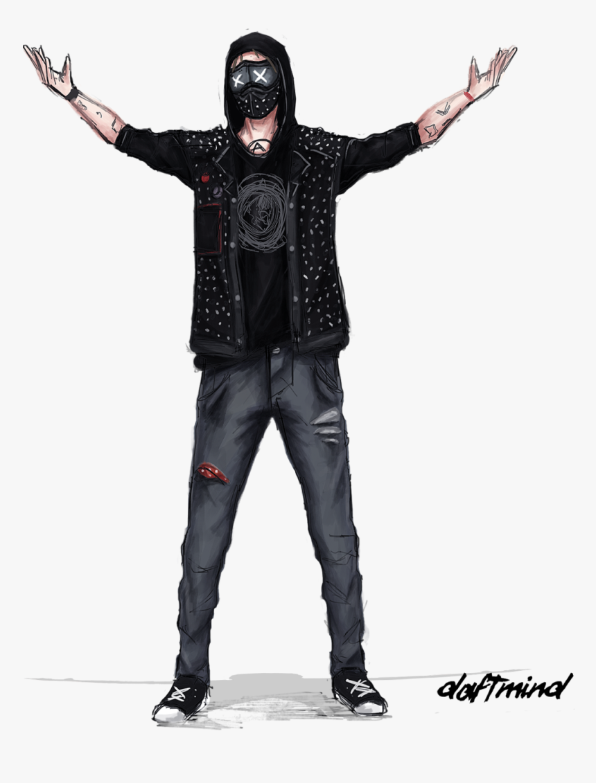 Quick Doodle Of Wrench From Watch Dogs 2 He Is Really - Mask, HD Png Download, Free Download