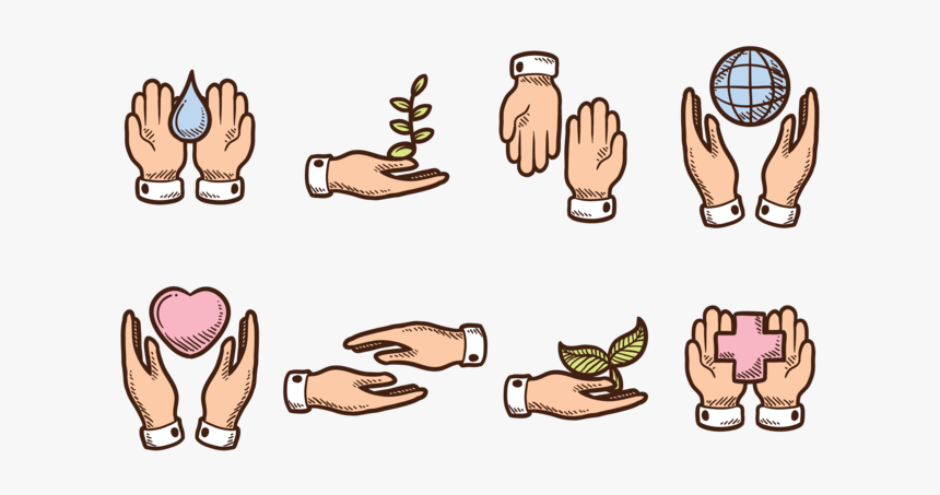 Cartoon Healing Hands, HD Png Download, Free Download