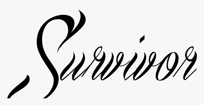 Breast Cancer Survivor Tattoo - Word Survivor In Different Fonts, HD Png Download, Free Download
