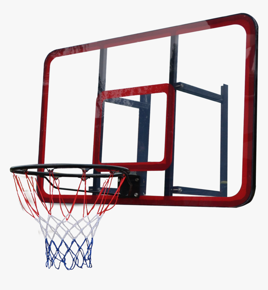 Polycarbonate Wall Mounted Basketball Pole And Rim - Backboard, HD Png Download, Free Download