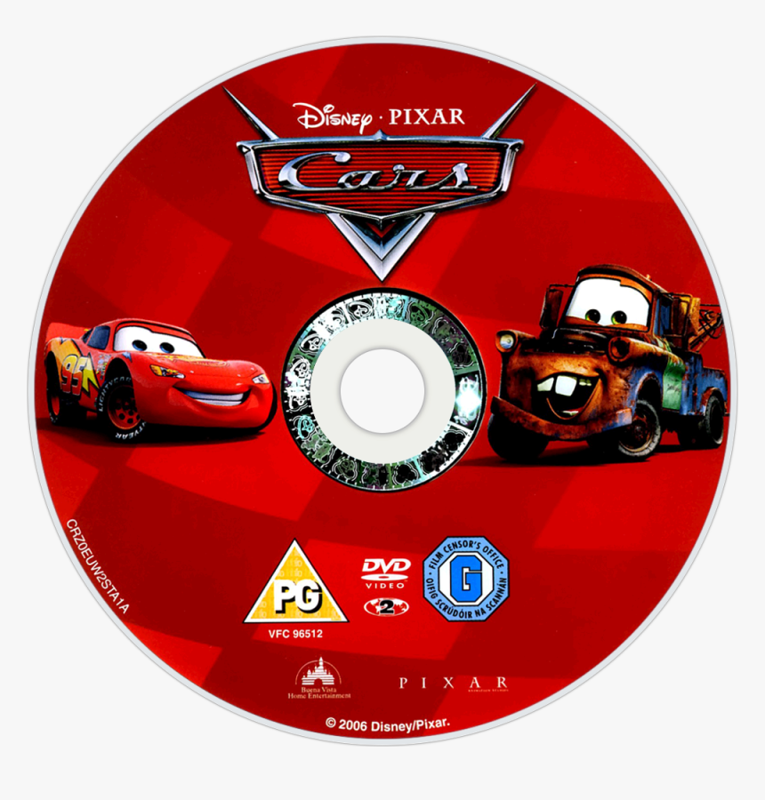 Cars Movie Fanart - Cars Full Screen Dvd Disc, HD Png Download is free tran...