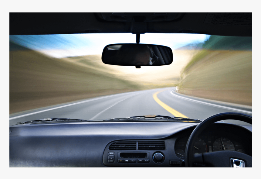 Self Driving Car On The Road - Looking Through Car Windscreen, HD Png Download, Free Download