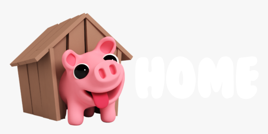 Cute Pig Png - Rosa The Pig Home, Transparent Png, Free Download