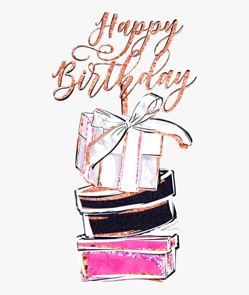 #watercolor #birthday #gifts #presents #cake #happybirthday, HD Png Download, Free Download