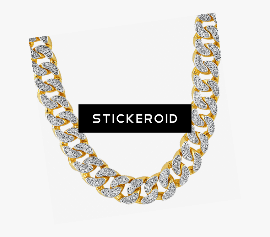 Gold Chain Dollar Sign Png - Gold Diamond Chain Png, Transparent Png, Free Download