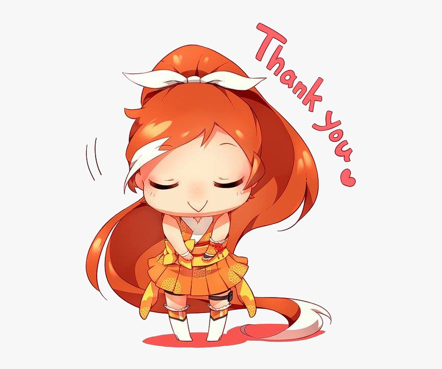 Anime Thank You Png , Png Download - Cartoon, Transparent Png, Free Download