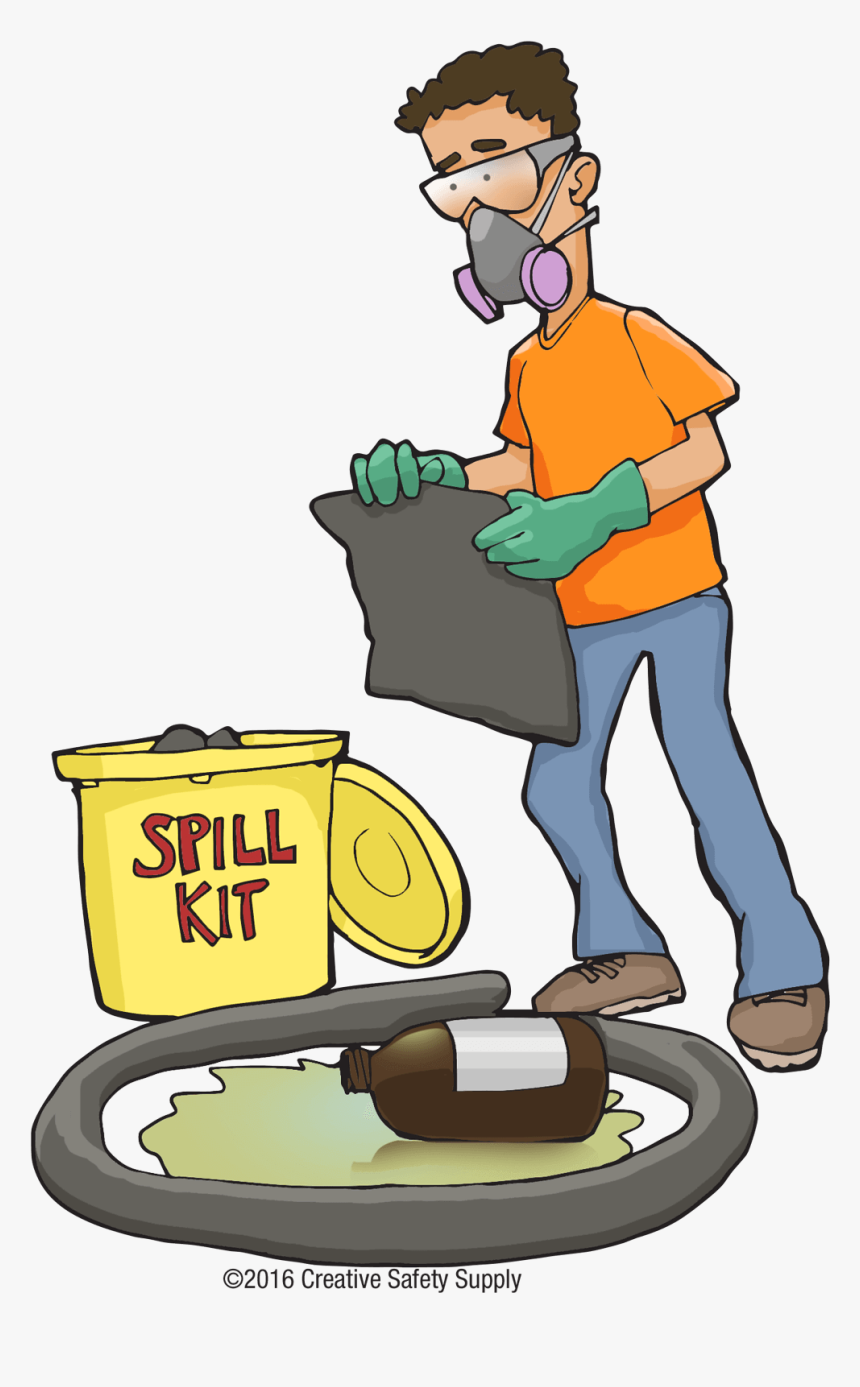 Chemical Spill Kit Cartoon Clipart , Png Download - Chemical Spill Kit Cartoon, Transparent Png, Free Download