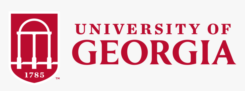 University Of Georgia Two-color Red Logo - Oval, HD Png Download, Free Download