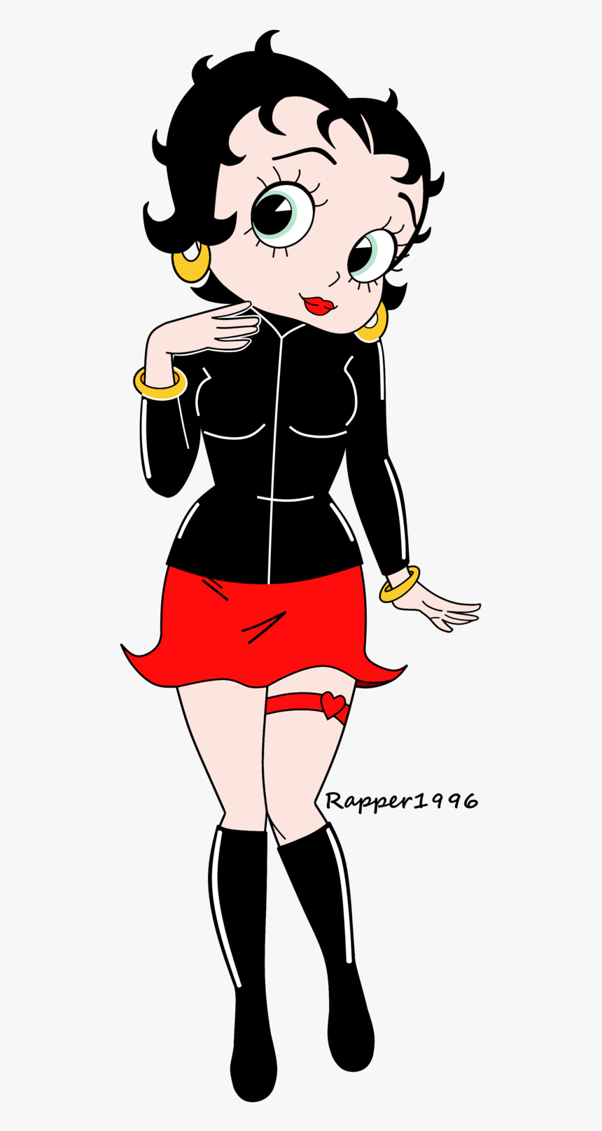 Halloween Biker Clipart Clip Betty Boop Anime Biker - Christmas Betty Boop Cartoon, HD Png Download, Free Download