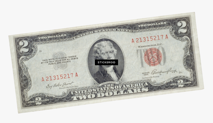 Sad Money Png - 2 Dollar Bill Png, Transparent Png, Free Download