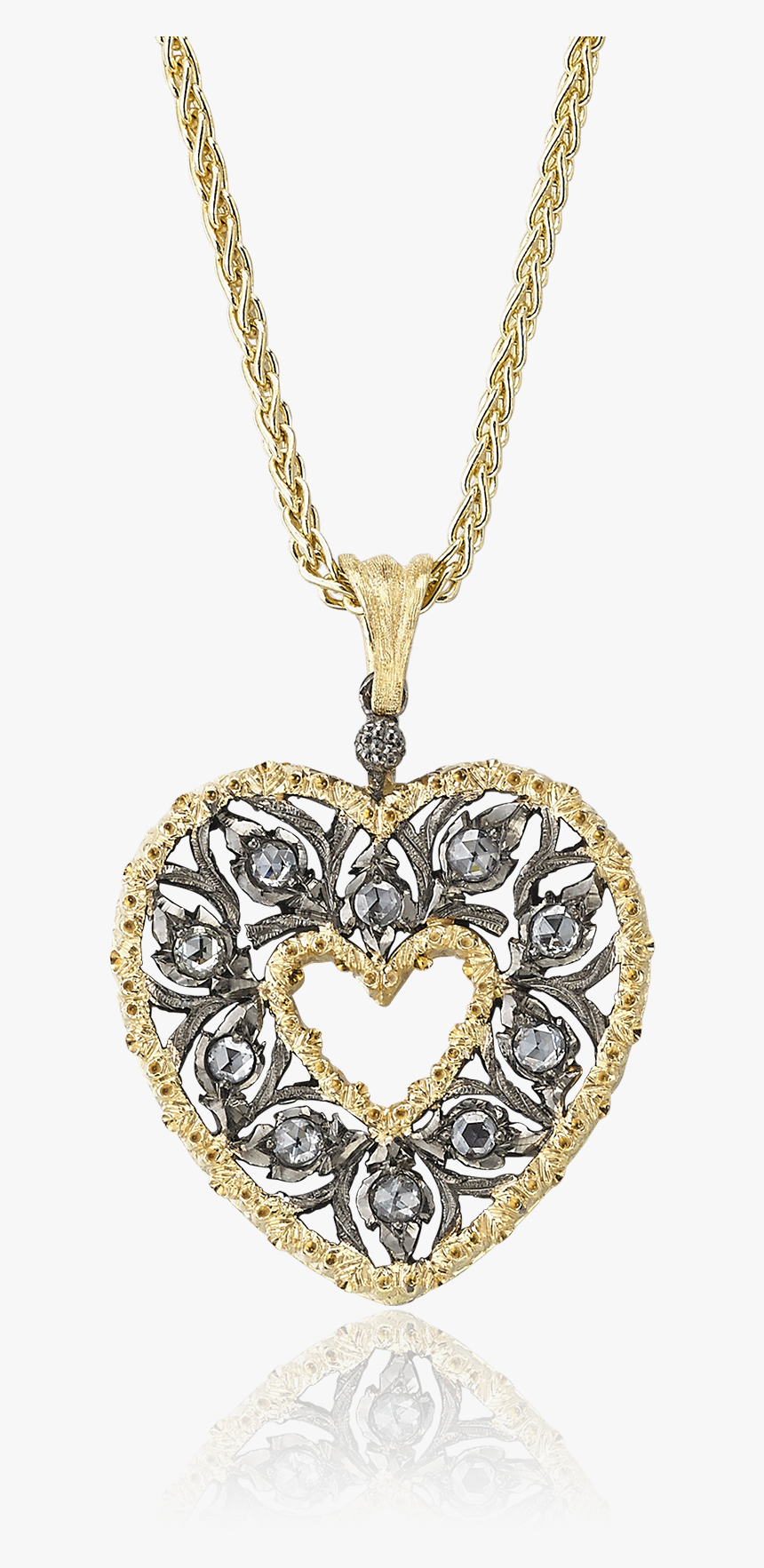 Ramage Heart Pendant - Buccellati Heart Locket Necklace, HD Png Download, Free Download