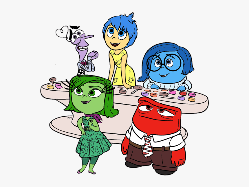 Inside Out Ribbon Joy Fear Anger Sadness Disgust.