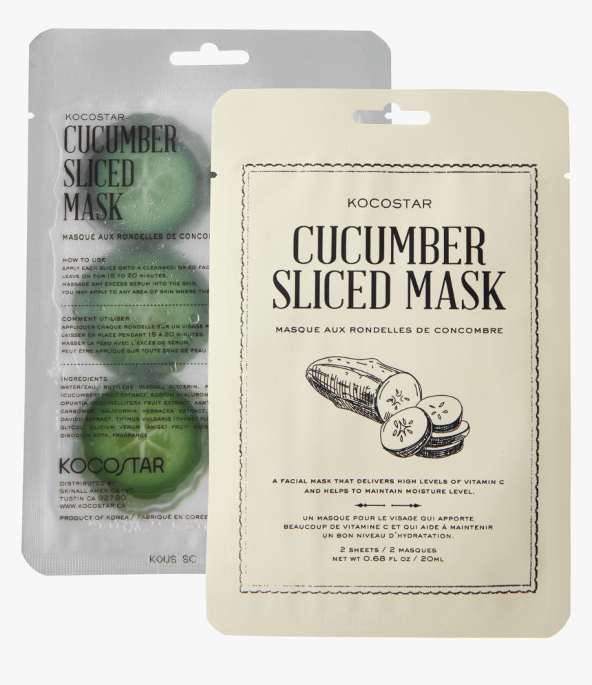 Therapy Sliced Mask Cucumber - Kocostar Cucumber Slice Mask, HD Png Download, Free Download