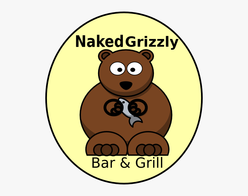 Naked Grizzly Logo Svg Clip Arts - Cartoon Beaver, HD Png Download, Free Download