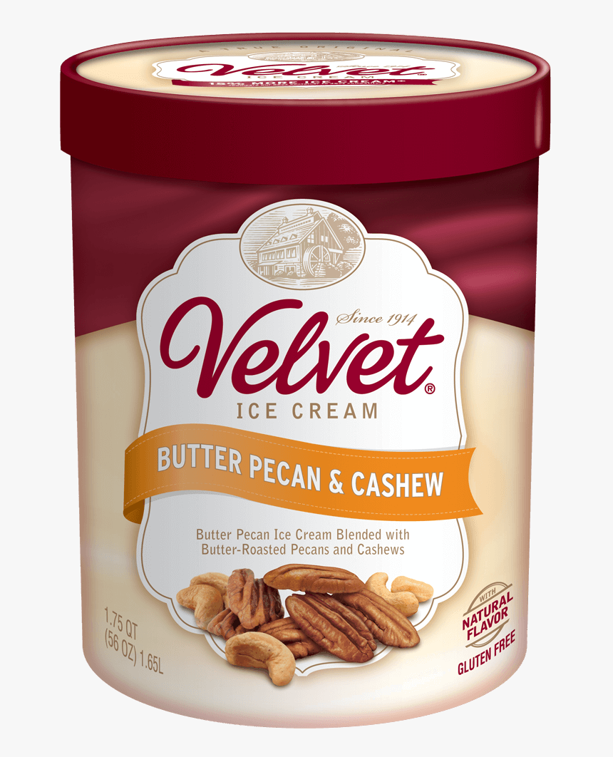 Butter Pecan Png - Velvet Butter Pecan And Cashew Ice Cream, Transparent Png, Free Download