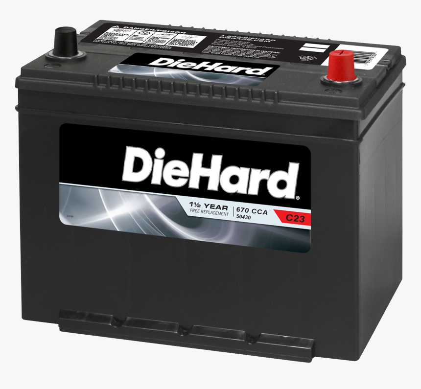 Automotive Battery Png Image - Die Hard Battery Car, Transparent Png, Free Download