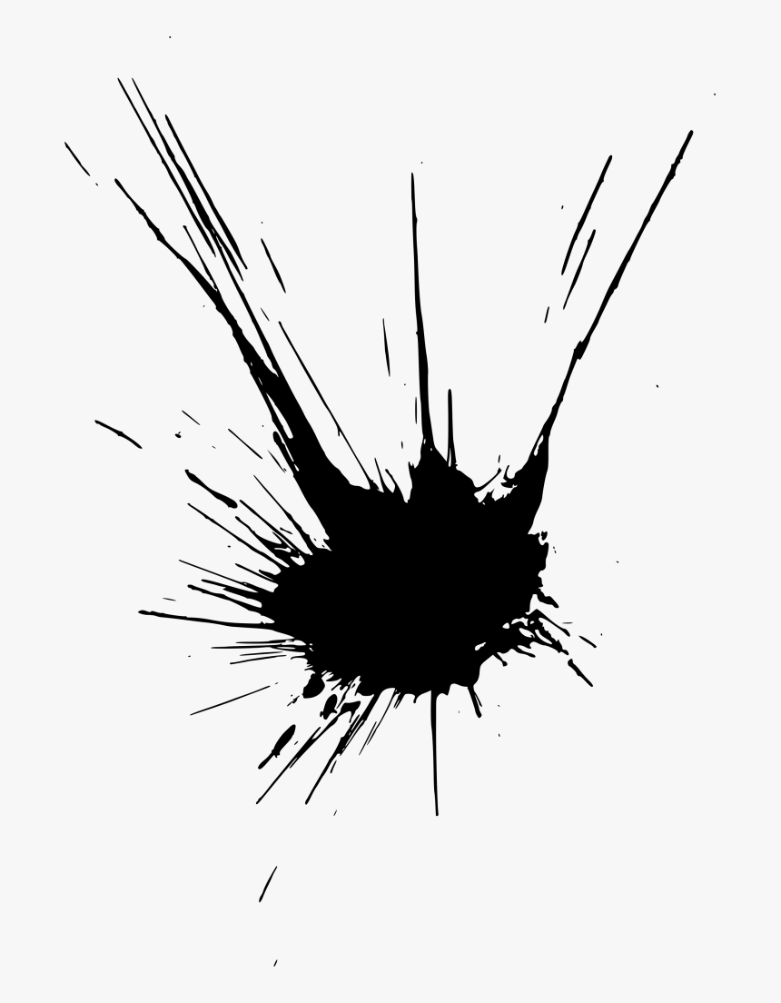 Splat Transparent Ink - Illustration, HD Png Download, Free Download