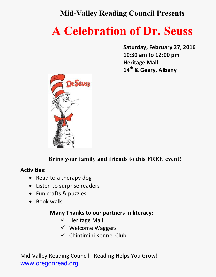 Cat In The Hat , Png Download - Dr Seuss, Transparent Png, Free Download