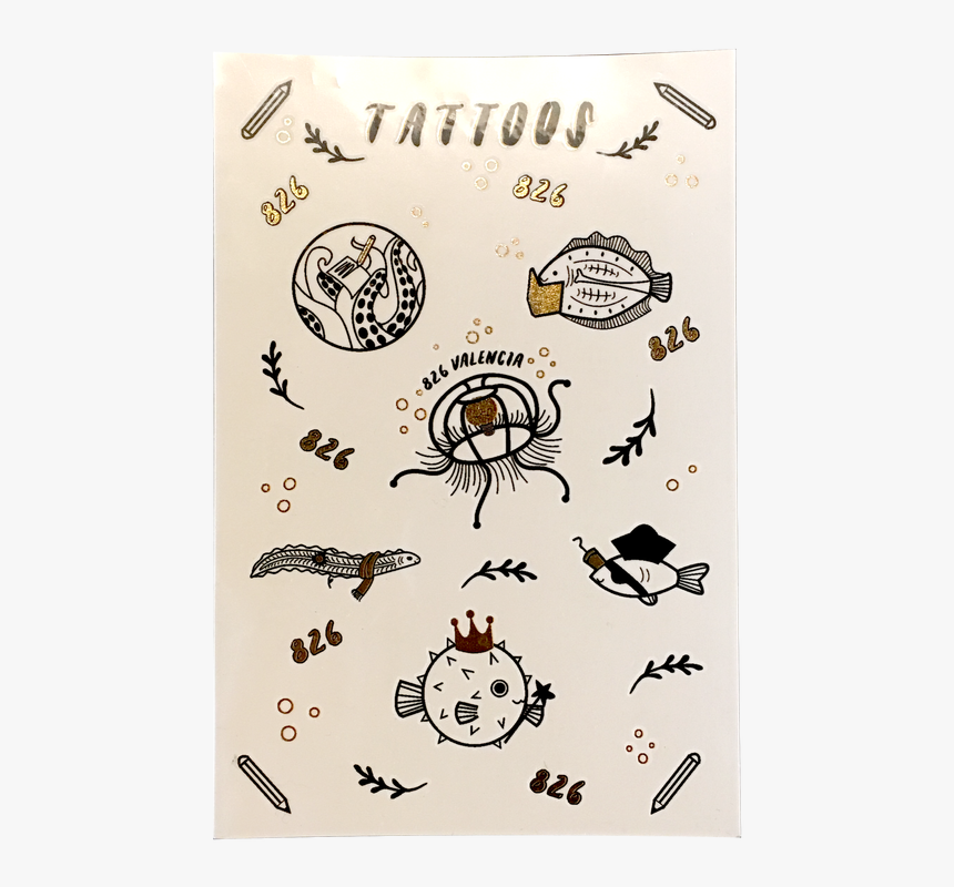 Gold Embossed Customizable Tattoos - Illustration, HD Png Download, Free Download