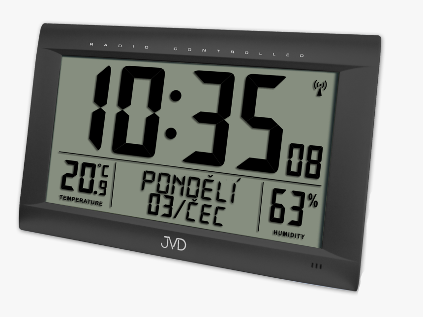 Radio-controlled Digital Clock With An Alarm Clock - Rádiem Řízené Hodiny Budík, HD Png Download, Free Download