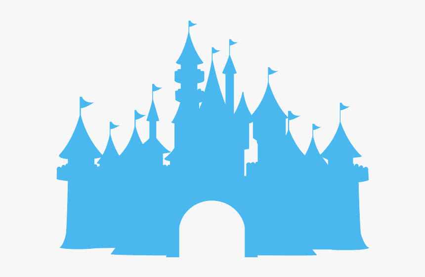 Blue Cinderella Castle Silhouette, HD Png Download, Free Download