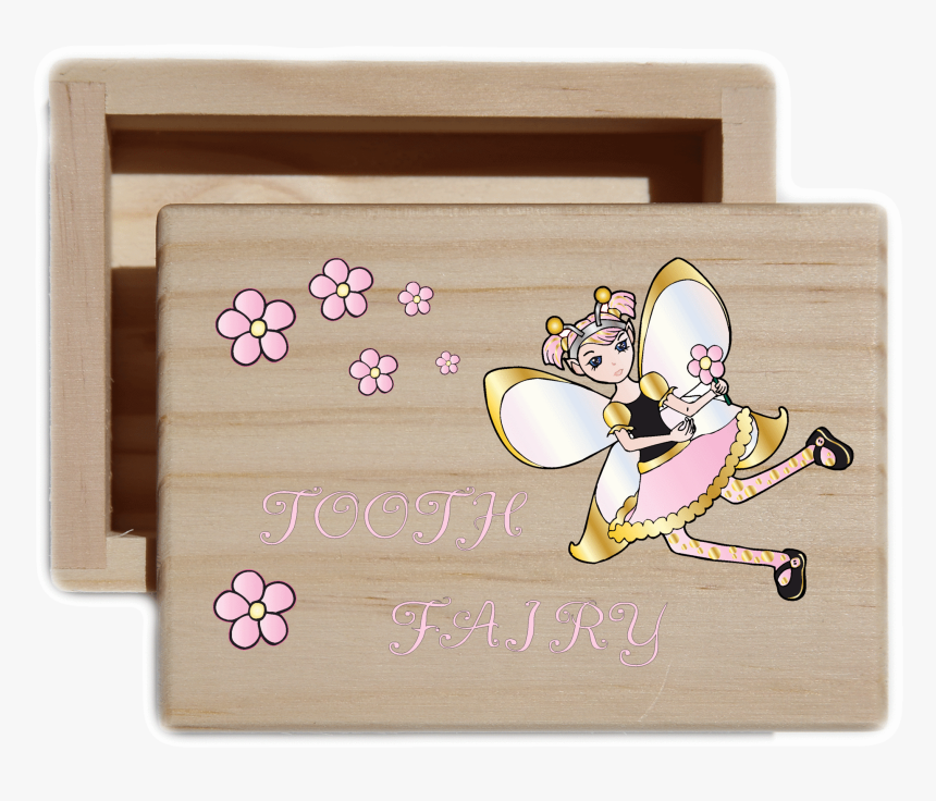 Girl"s Tooth Fairy Keepsake Collectible Box - Plywood, HD Png Download, Free Download