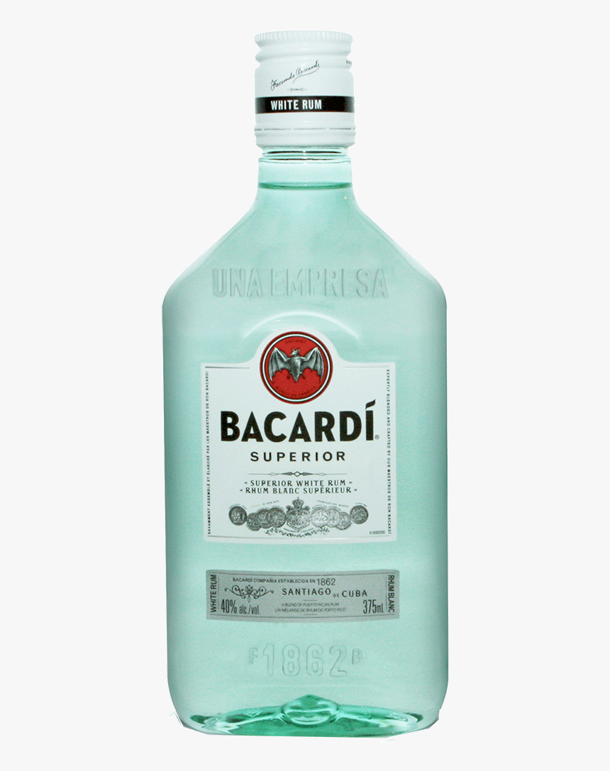 Bacardi Superior White Rum 375 Ml - Bacardi Carta Blanca 375ml, HD Png Download, Free Download