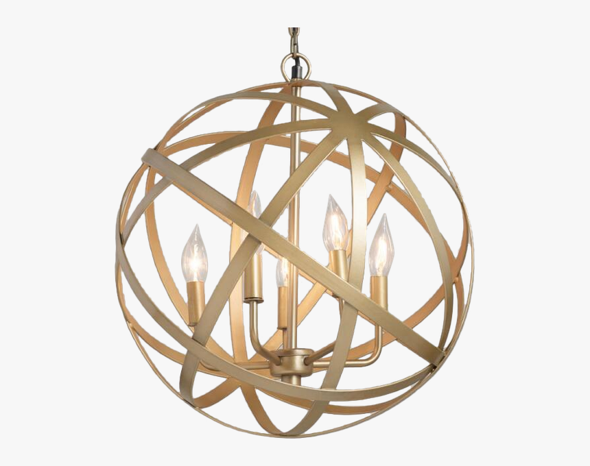 Orb Chandelier Above Bath Tub , Png Download - Chandelier, Transparent Png, Free Download