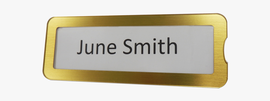 Name Plate Gold Dementia Accesories - Sign, HD Png Download, Free Download