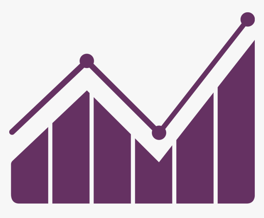 Business Solutions Graph Icon , Png Download - Purple Graph Icon Png, Transparent Png, Free Download