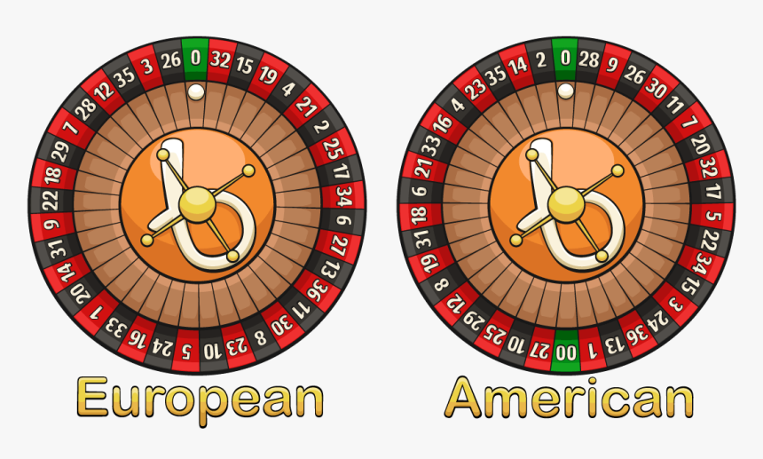 European And American Roulette Wheel Layout - Vector Graphics, HD Png Download, Free Download