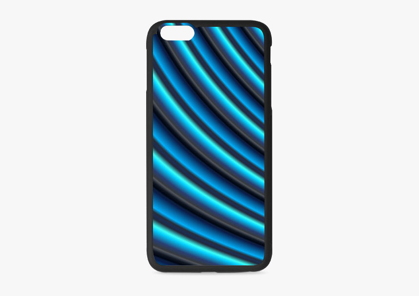 Glossy Blue Gradient Stripes Rubber Case For Iphone - Iphone, HD Png Download, Free Download